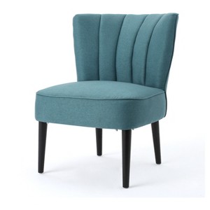 Erena Upholstered Accent Chair - Dark Teal - Christopher Knight Home, Dark Blue