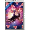 Trends International James Booker - Thug Space Cat On Dinosaur Unicorn Framed Wall Poster Prints - 3 of 4