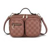 MKF Collection Jolene Vegan Leather Multi Pocket Crossbody Bag by Mia K- Mauve - 2 of 4