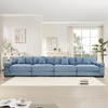 Aukfa Oversized 170" Modular Corduroy Sofa Set - Reversible Sectional Couch with Ottoman, Fabric Upholstery for Living Room - 2 of 4
