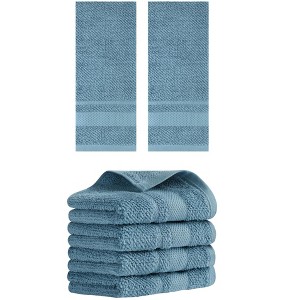 REGALWOVEN 100% Cotton Solid Soft Absorbent Bathroom Decorative Hand Towel 13" x 29" - 1 of 4