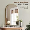 Lyngins Arched Bathroom Mirror, Bathroom Wall Mirror, Anti-Fog HD Explosion-Proof Bathroom Decor, Metal Frame Vanity Mirror for Bedroom/Living Room - 4 of 4