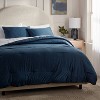 Washed Cotton Sateen Comforter and Sham Set - Threshold™ - image 2 of 4