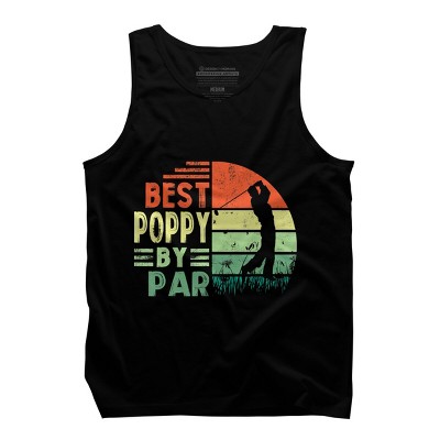 Men's Design By Humans Best Poppy by Par By JeilJersey Tank Top