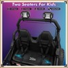 Garvee 24V 2-Seater Ride-On UTV for Kids, 400W Electric Car with Remote, LED Lights, Music, Metal Frame, Four-Wheel Suspension - 4 of 4