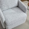 Grungis Chenille Accent Chair with Thick Cushion,Swivel Chair with Solid Wood Frame,Accent Chair for Bedroom,Reading Room,Office - 4 of 4