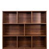 Gulches 70.87" Tall 4-Tier Bookshelf with Drawers - Adjustable Shelves, Particle Board+MDF Storage Cabinet for Home Office Living Room, Brown - 3 of 4