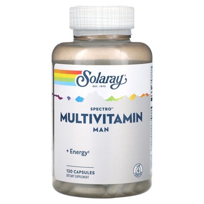 Solaray Spectro Multivitamin, Man, 120 Capsules