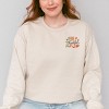 Embroidered Be Thankful Leaves - Women's Graphic Sweatshirt - 2 of 4