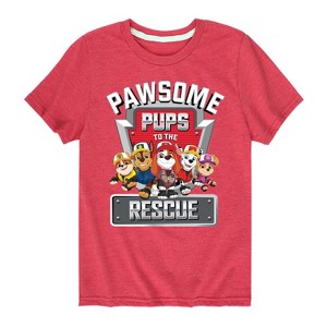 Boys' - Paw Patrol - Pawsome Pups To The Rescue Short Sleeve Graphic T-Shirt - 1 of 4
