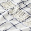 Grid Lines Woven Throw Blanket Cream/Blue - Hearth & Hand™ with Magnolia - image 4 of 4
