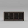 Famapy Sophisticated Deep Brown Accent Cabinet Storage Cabinet: Elegant Storage with Rich Wood Grain Finish - 4 of 4