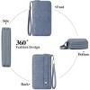 Ladies' clutch bag with anti-theft wrist strap,leather wallet,large-capacity credit card holder,handle-style carry strap - 4 of 4