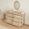 Garvee 6 Dresser for Bedroom, 47.2" Wide Drawer Dresser with Storage Freestanding, Wooden Closet Storage Chest for Living Room, Natural Oak - 4 of 4