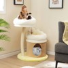 Costway 33" Cat Tree Indoor Cat Tower with Condo Sisal Scratching Post Washable Top Nest - 4 of 4