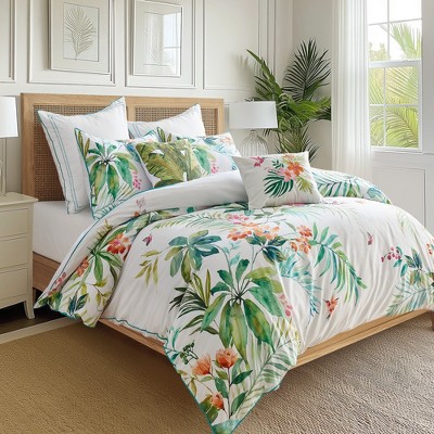 Hummingbird Grove Twin/Twin XL Cotton Floral Duvet Cover Set