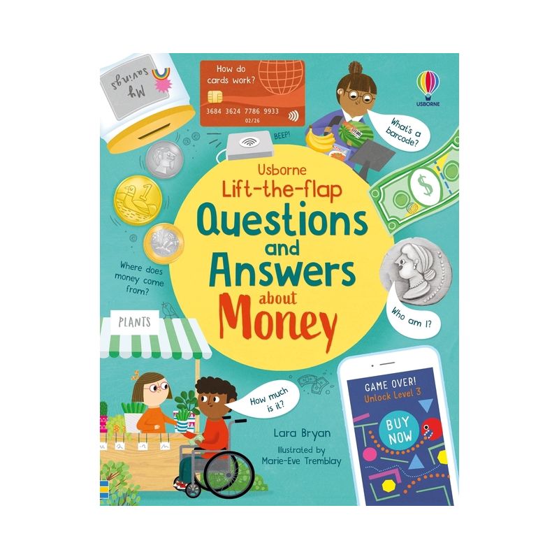 Lift-The-Flap Questions and Answers about Money - by  Lara Bryan (Board Book), 1 of 2