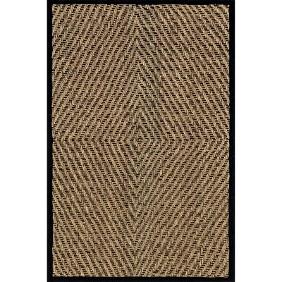 Nuloom Meara Geometric Striped Seagrass Indoor Area Rug