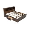 TIRAMISUBEST King Size Platform Bed with Multi-storage Headboard, USB and 2 Storage Drawers, Wooden Bed Framw with Storage Shelves - 3 of 4