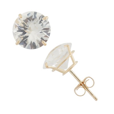 white sapphire-yellow gold