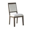 Hardwood Solids and Veneers Padded Side Chair (Set of 2) with Upholstered Seat and Back, Wood-Framed Construction, and Washed Oak Finish - 2 of 4