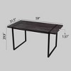 Modern Minimalist Round & Rectangular MDF Dining Table, for Office, Home & Kitchen, Available in Multiple Colors - image 2 of 4