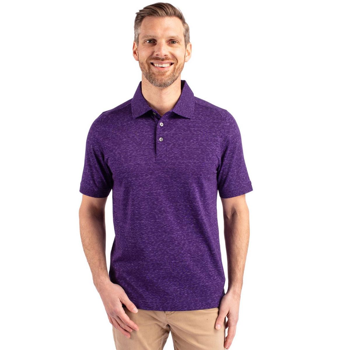 Cutter & Buck Advantage Tri-Blend Space Dye Mens Polo Shirt - thumbnail 5