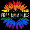 Adult Design By Humans Free Mom Hugs Pride Sunflower Hearts By T-Shirt - 2 of 2