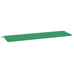vidaXL Garden Bench Cushion - Comfortable 70.9"x19.7"x1.2" Foam Fiber Filled Cushion with Oxford Polyester Fabric in Green for Outdoor Use - 1 of 4