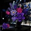 887pcs Gothic Black Roses Bouquet Building Set with No Vase for Adults and Kids Aged 12+ - 3 of 4