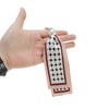 Unique Bargains Pearl Scarf Plaid Print Handbag Charm 1 Pc - 4 of 4