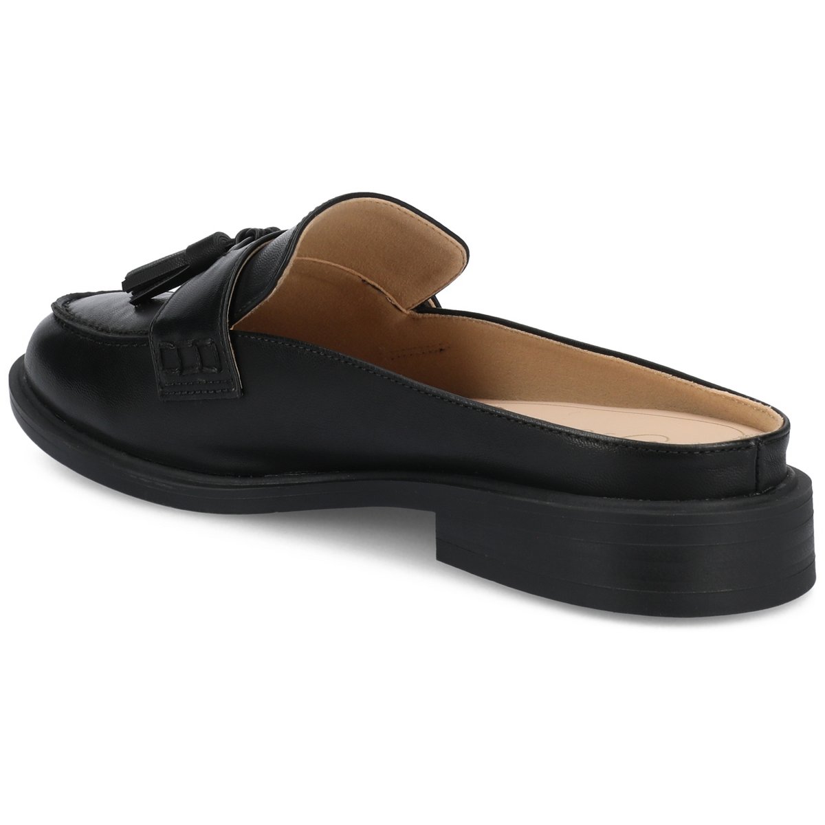 Женские сабо Journee Collection Journee Women's Azura Tassel Mule Loafer, Black 7 — фото 7