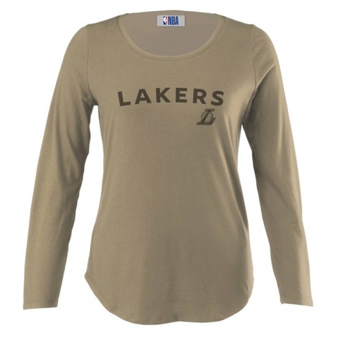 Nba Los Angeles Lakers Women s Long Sleeve Tonal Crew Neck T shirt Target