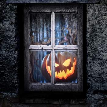 Nifti Nest Halloween Pumpkin Curtain