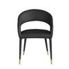 Best Master Furniture,Jacques Faux Leather Dining Chairs (Set of 2) - 2 of 3