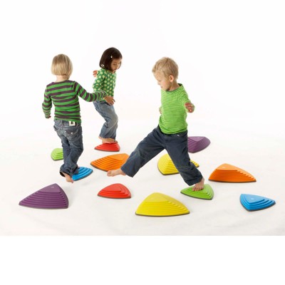 Vibrant Multicolor Non-Slip Kids Play Stepping Stones Set