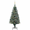 vidaXL Christmas Tree Green and white PVC, steel, plastic 83 in - 2 of 4