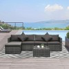 Resenkos 6 Pieces Patio Furniture Set, PE Rattan, - 3 of 4