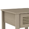 Galano Idiana 1-Drawer Nightstand with Laminated Rattan (23.2 in. H x 16.5 in. W x 15.4 in. D) in Oslo Oak, Black Oak - 4 of 4