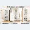Corner Storage Cabinet, Freestanding Bookcase with Doors and Adjustable Shelves, 5-Tier Corner Display Cabinet for Dining Room Living Room - 3 of 4