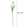 Unique Bargains Christmas 20 Pcs Artificial Flowers Fake Tulips for Wedding Rooms Home Hotel Party Decoration White Rose Red - 2 of 4