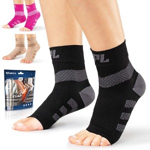 PowerLix 2-Pack Plantar Fasciitis Socks with Ankle Support Brace for Women & Men - 1 of 4