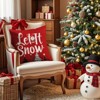 Christmas Pillow Covers 18x18 inch Set of 4, Christmas Decorations Cushion Covers, Xmas Pillow Covers - 4 of 4
