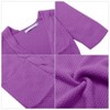 Cardigan for Girls Open Front Sweater Long Sleeve Loose Fit Sweater Jacket,Purple - 2XL - 4 of 4