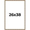 PosterPalooza | Textured Gold Picture Frame - UV Acrylic, Foam Board Backing, Hanging Hardware - 3 of 4