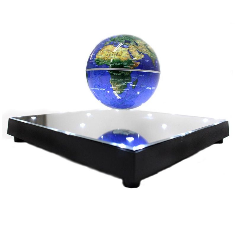 Insten Gravity Challenger Magnetic Levitating Globe, Desk Gadget Toy, Dark Blue, 2 of 4
