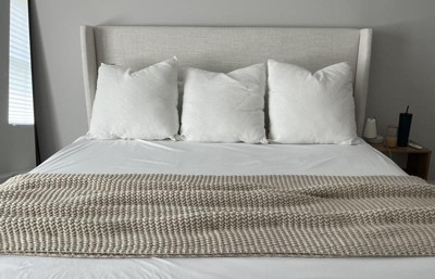 Euro Washed Waffle Weave Throw Pillow White - Threshold™ : Target