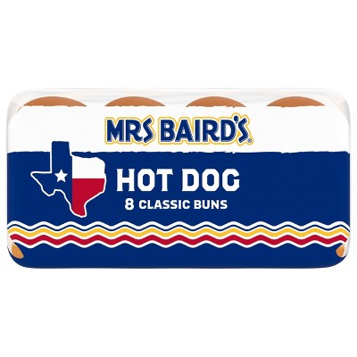 Mrs. Baird's Hot Dog Buns - 12oz/8ct