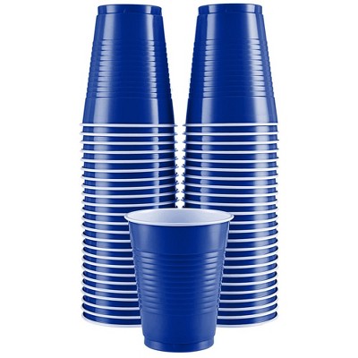 Kingsford 36 Heavy Duty Blue Plastic Cups 18 oz Flip Cup Party