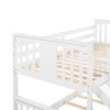NicBex Twin Size Bunk Bed Multifunctional Design Loft Bed Pine Frame Bed Frame with Guardrails, Slide and Ladder, No Box Spring Required - 4 of 4